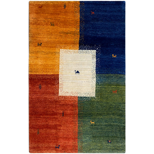 Gabbeh Teppich 184x124 cm - German Carpet Shop