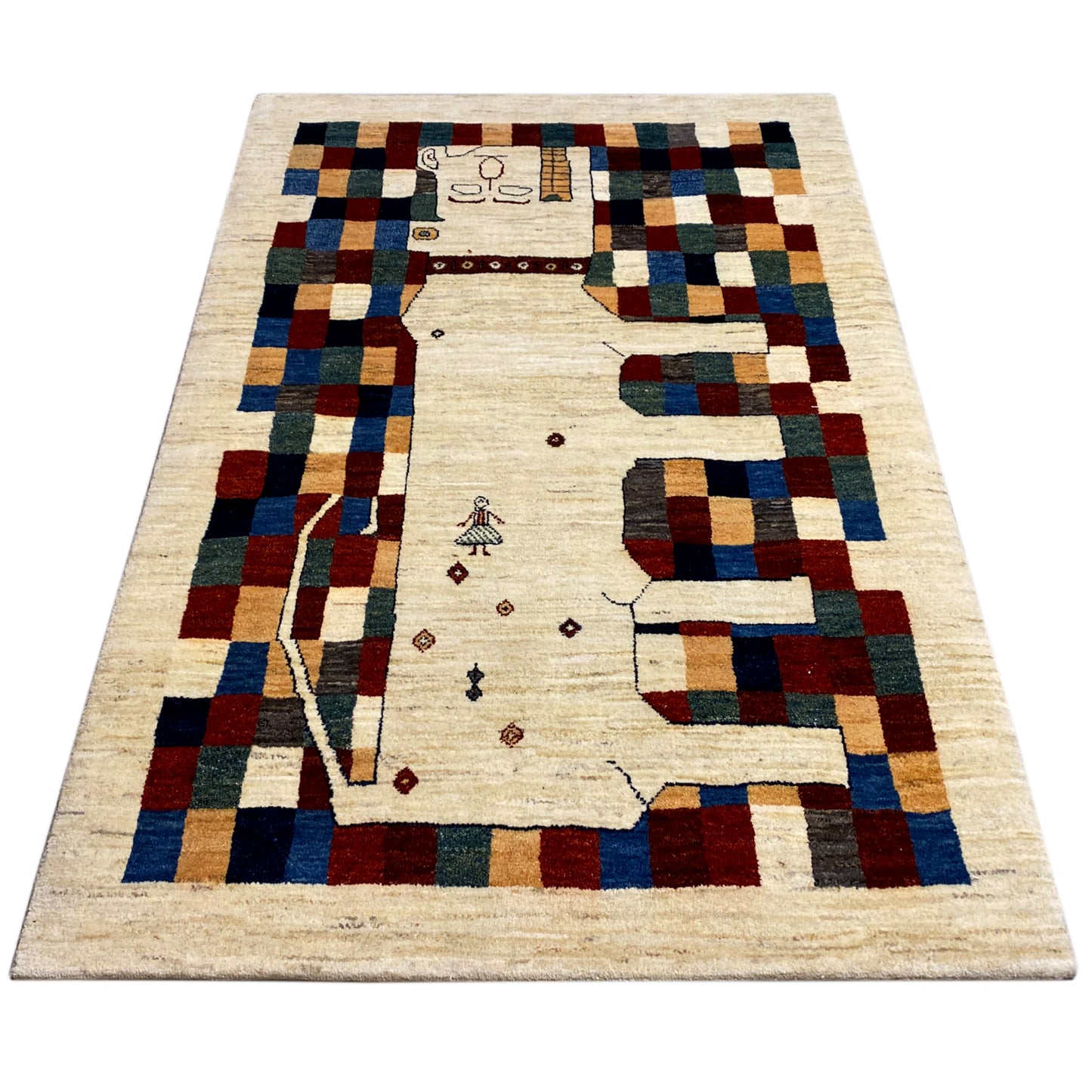 Gabbeh Teppich 182x120 cm - German Carpet Shop