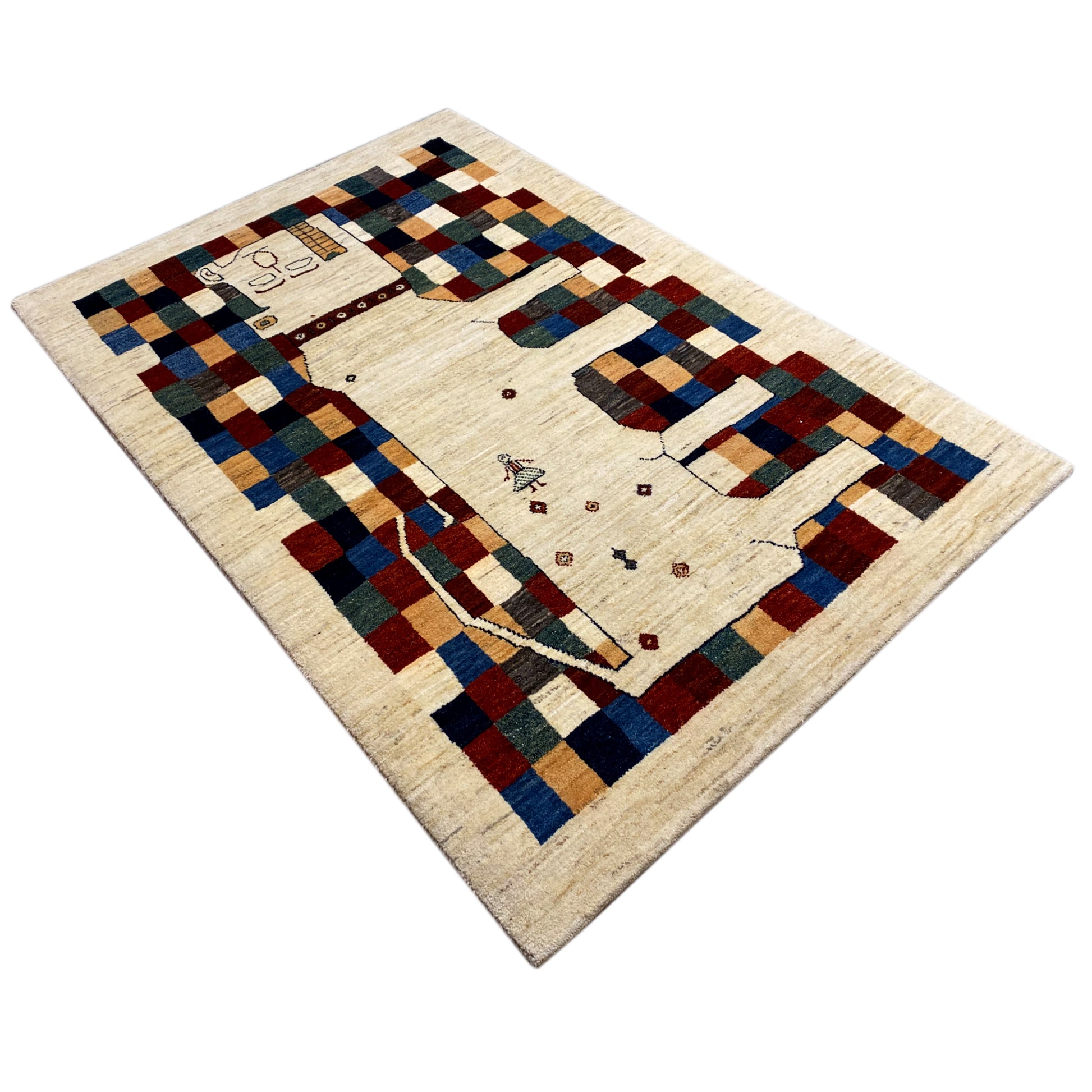 Gabbeh Teppich 182x120 cm - German Carpet Shop