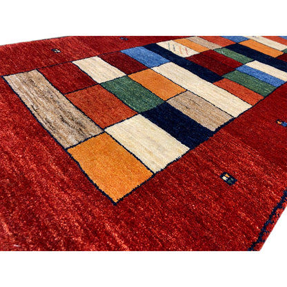 Roter Gabbeh Teppich Läufer 246x78 cm - German Carpet Shop
