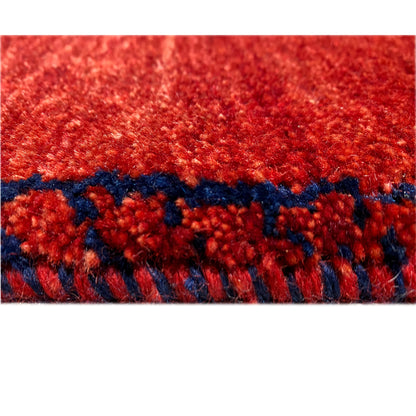 Roter Gabbeh Teppich Läufer 246x78 cm - German Carpet Shop