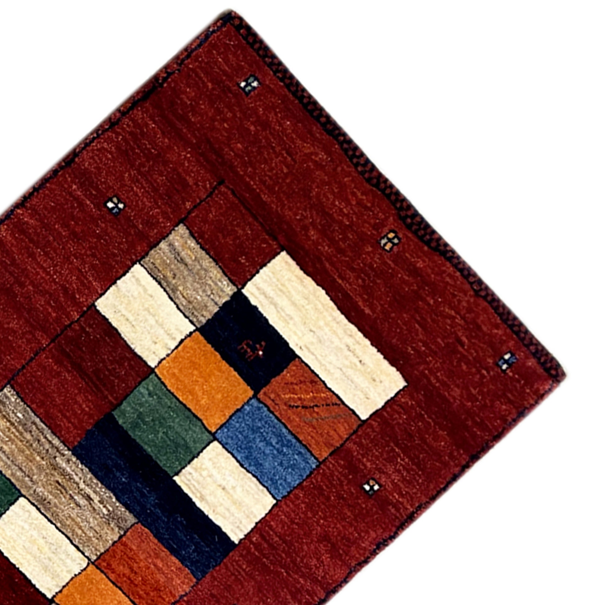 Roter Gabbeh Teppich Läufer 246x78 cm - German Carpet Shop