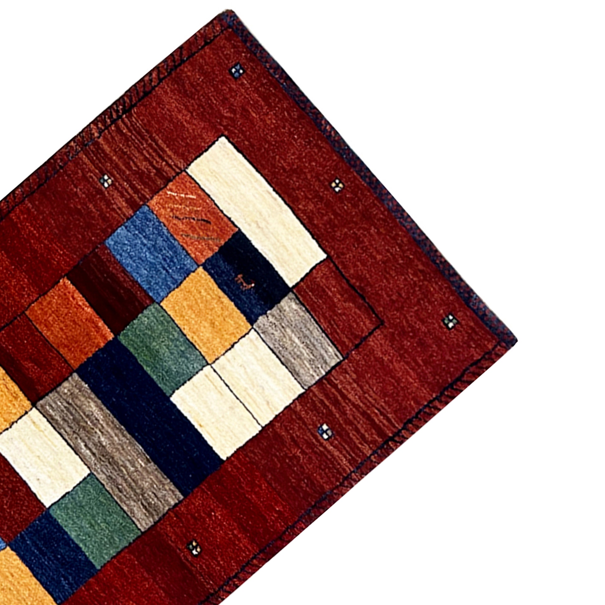 Roter Gabbeh Teppich Läufer 295x84 cm - German Carpet Shop