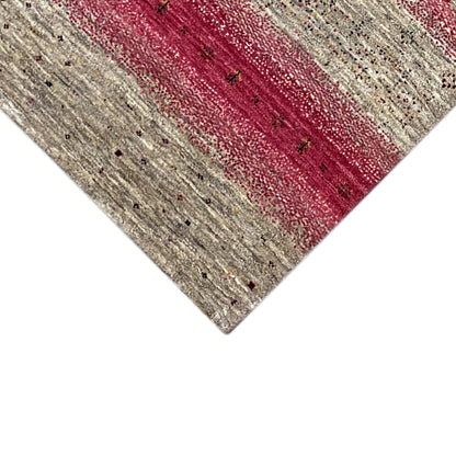 Rosa Gabbeh Teppich Läufer 190x80 cm - German Carpet Shop