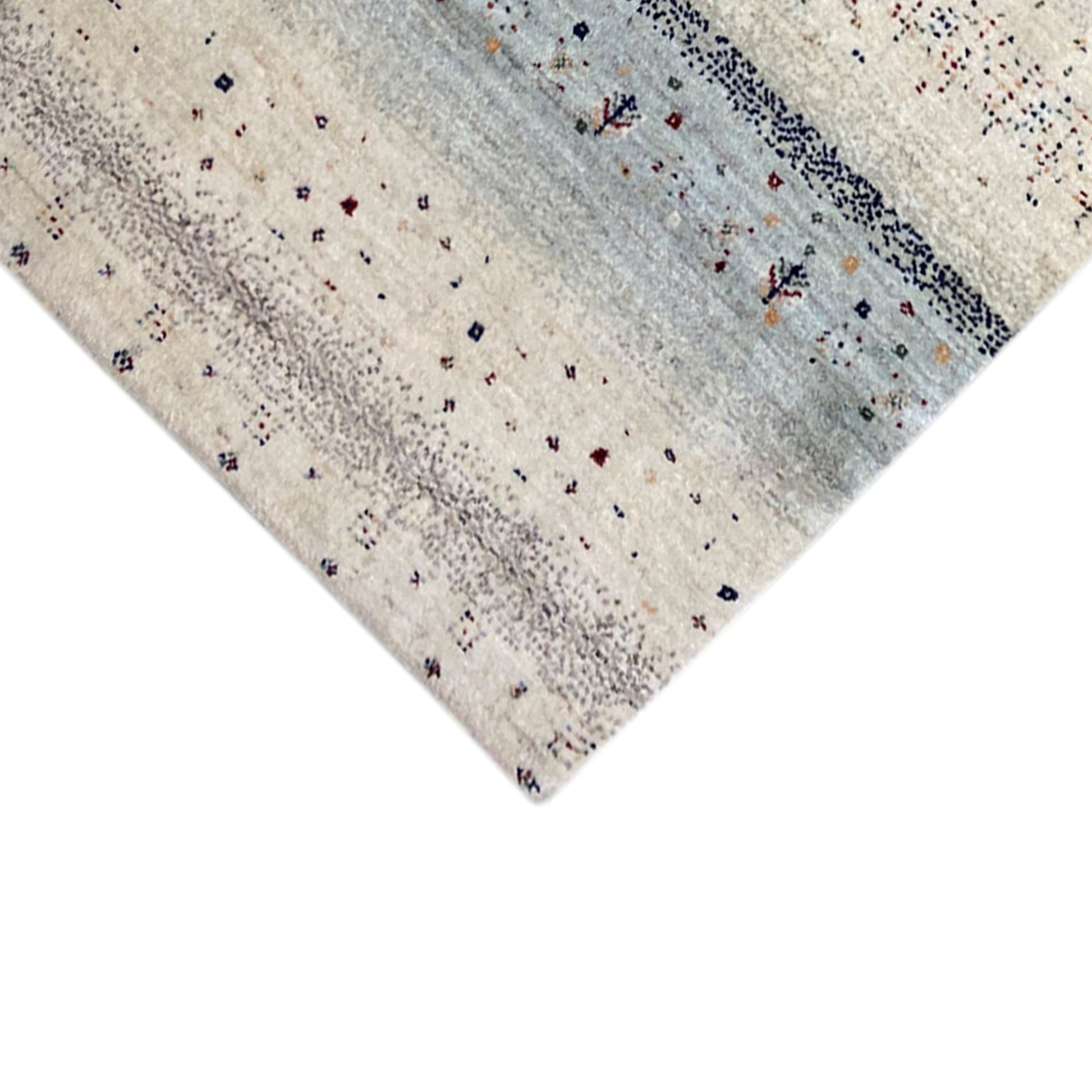 Blauer Gabbeh Teppich Läufer 198x80 cm - German Carpet Shop