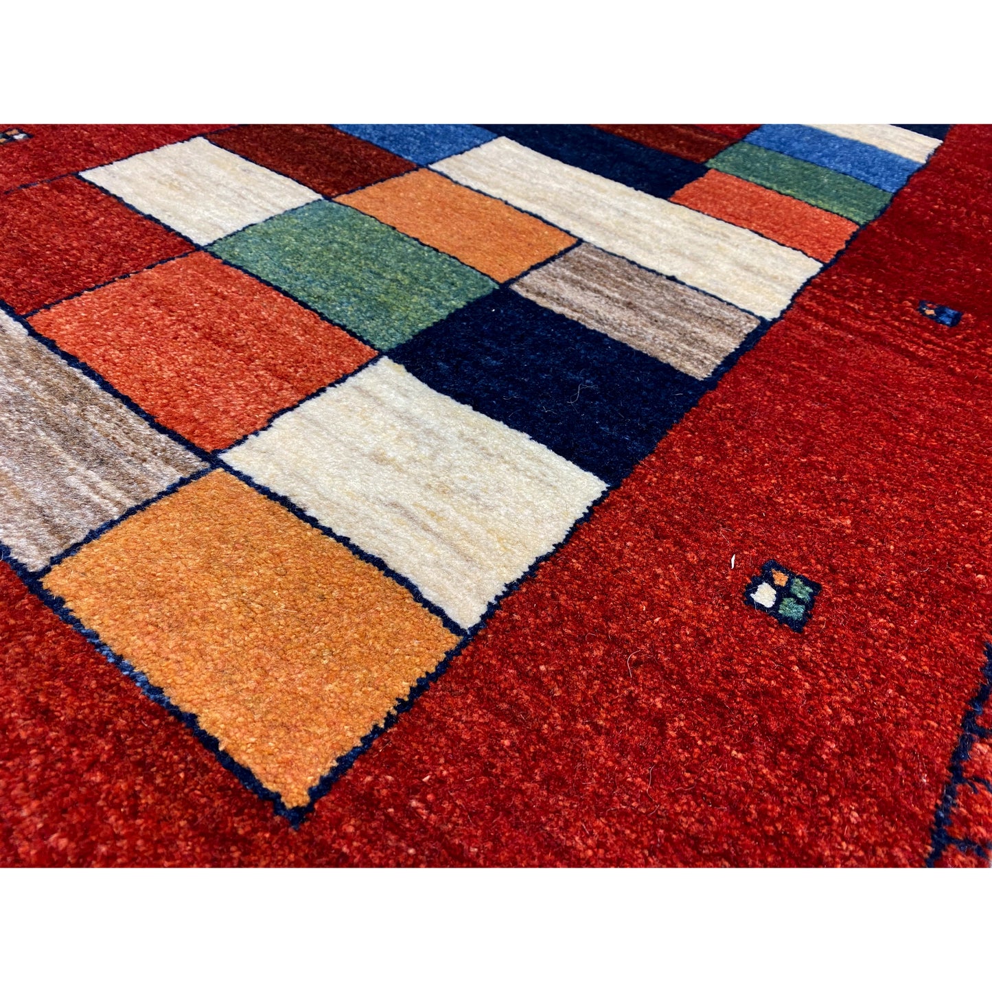 Roter Gabbeh Teppich Läufer 248x80 cm - German Carpet Shop