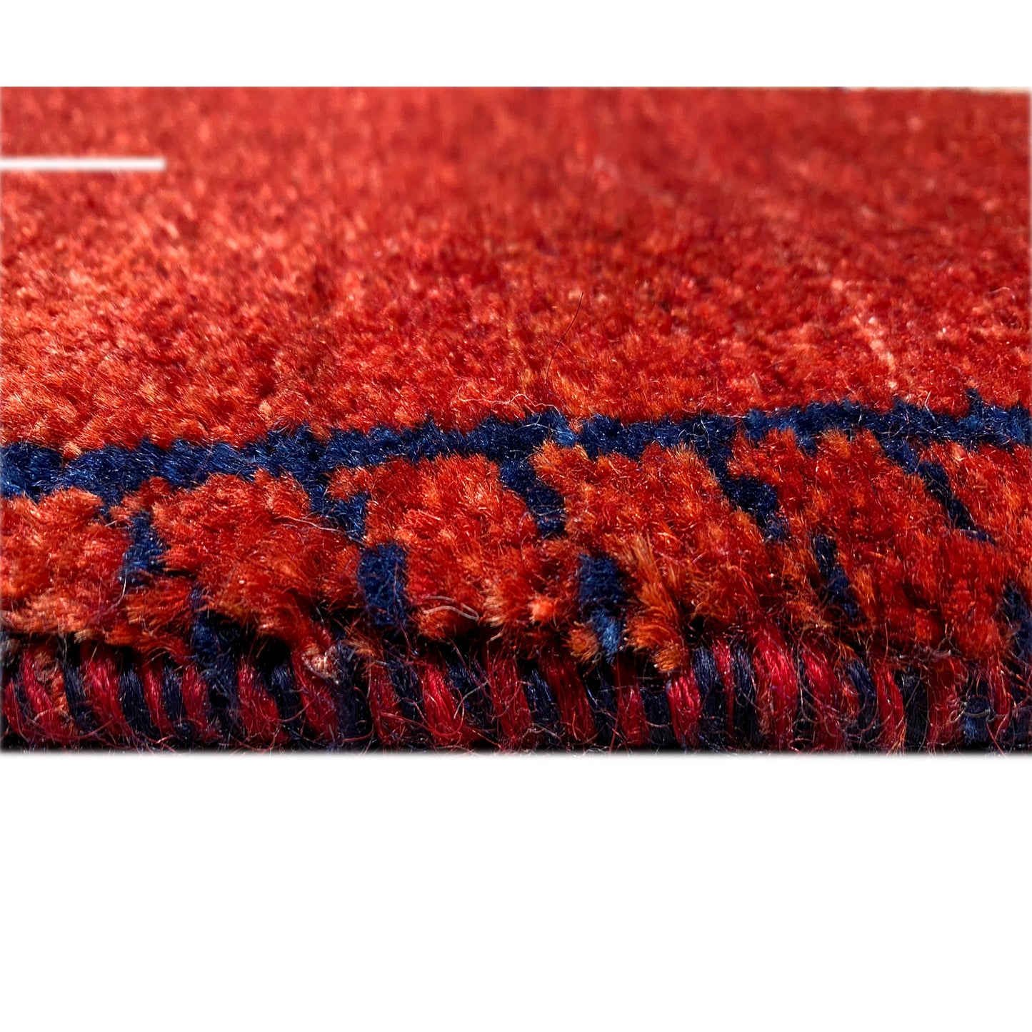 Roter Gabbeh Teppich Läufer 248x80 cm - German Carpet Shop