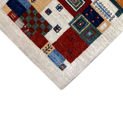 Mehrfarbiger Gabbeh Teppich 191x77 cm - German Carpet Shop