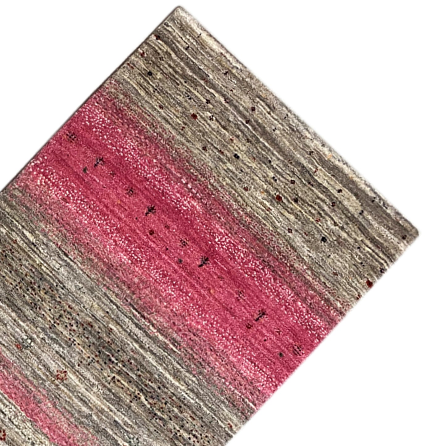 Rosa Gabbeh Teppich Läufer 296x81 cm - German Carpet Shop