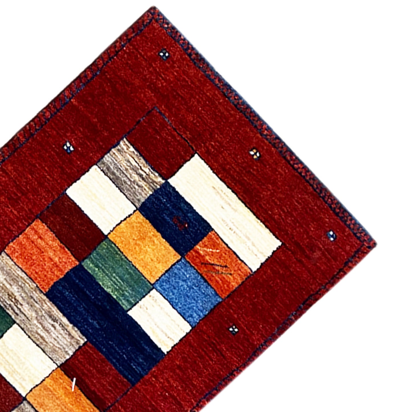 Roter Gabbeh Teppich Läufer 299x78 cm - German Carpet Shop