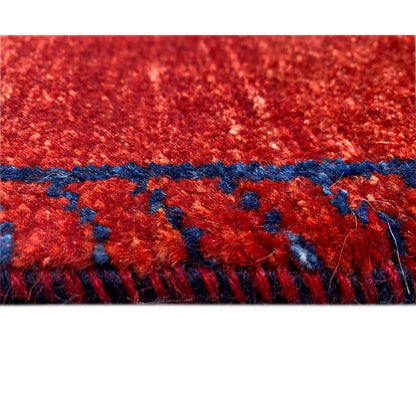 Roter Gabbeh Teppich Läufer 254x79 cm - German Carpet Shop