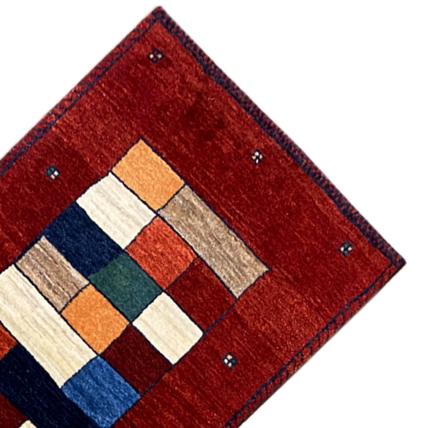 Roter Gabbeh Teppich Läufer 254x79 cm - German Carpet Shop