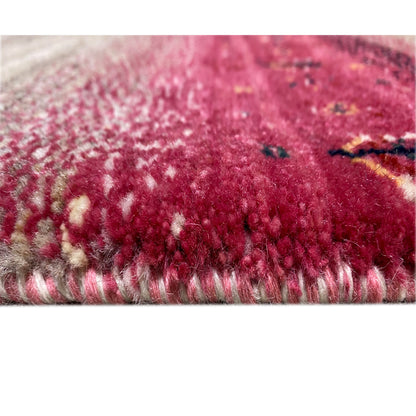 Rosa Gabbeh Teppich Läufer 197x79 cm - German Carpet Shop