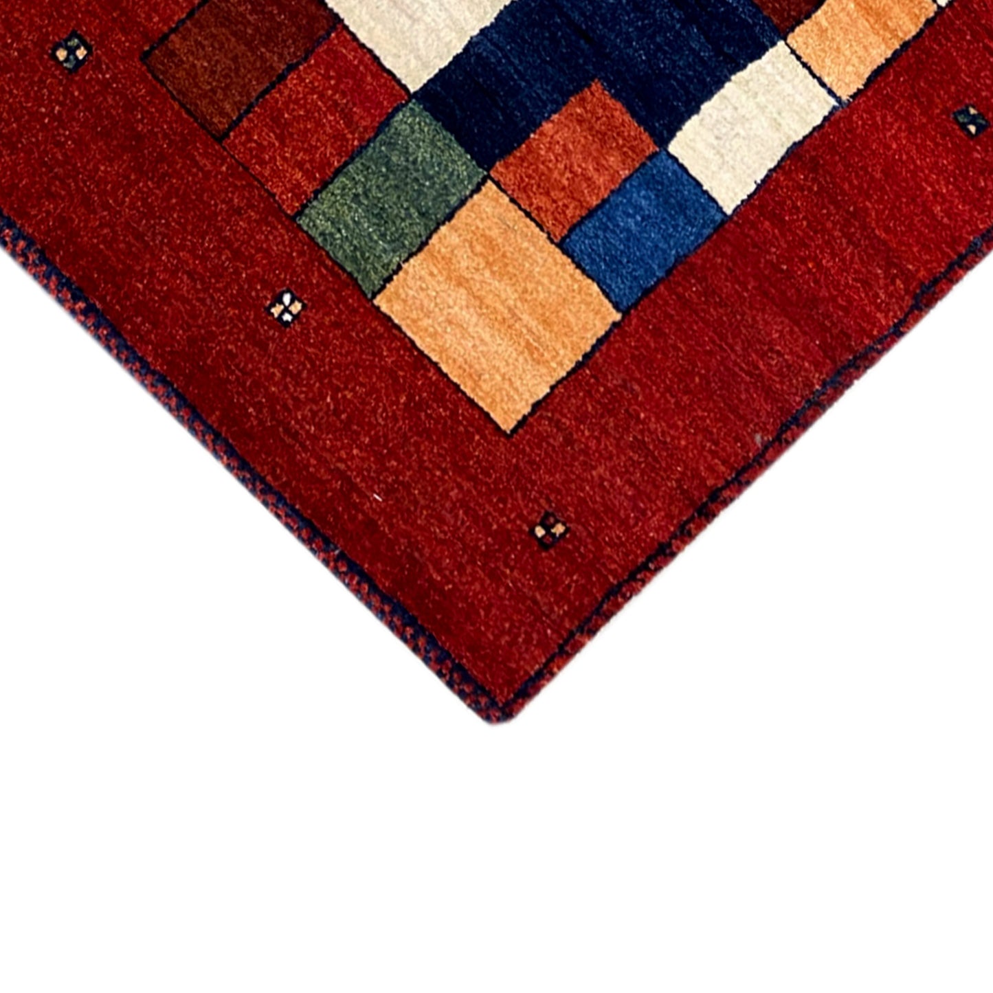 Roter Gabbeh Teppich Läufer 192x79 cm - German Carpet Shop