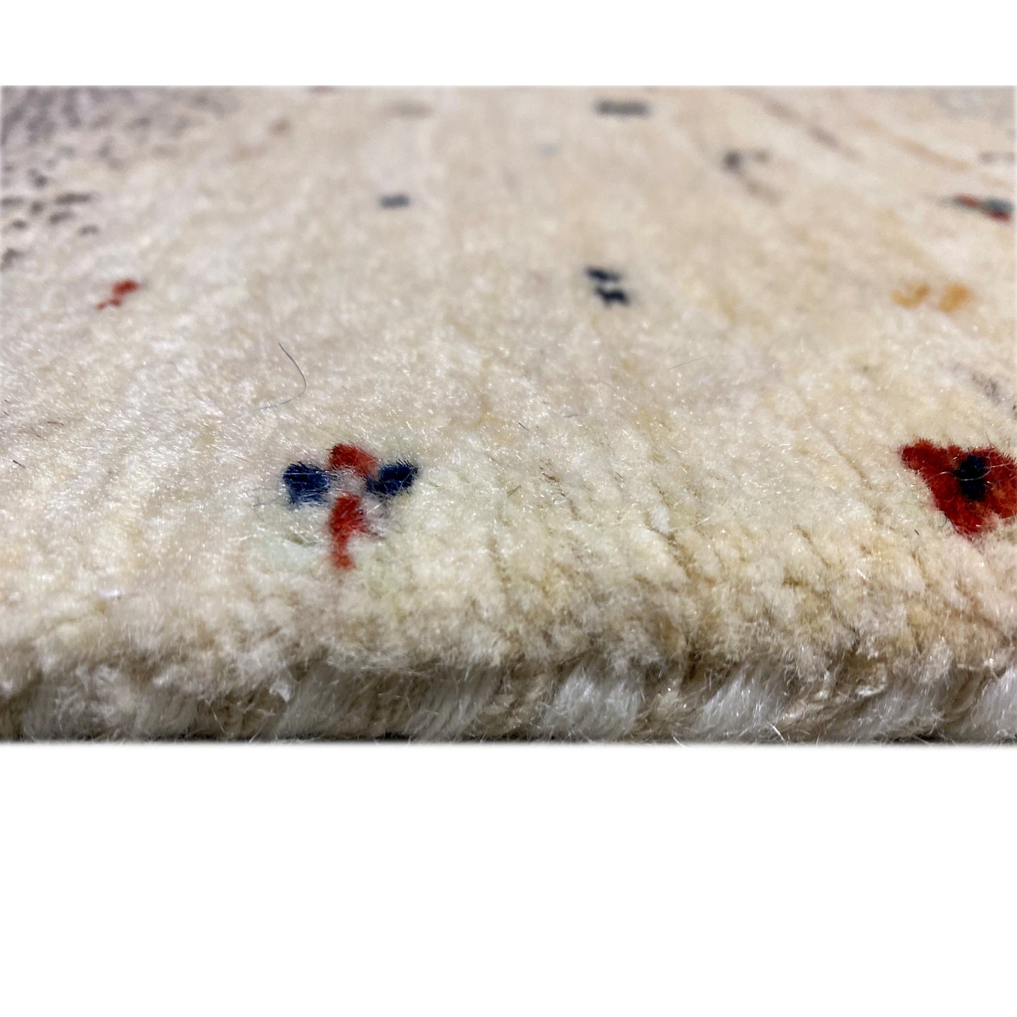 Blauer Gabbeh Teppich Läufer 297x82 cm - German Carpet Shop