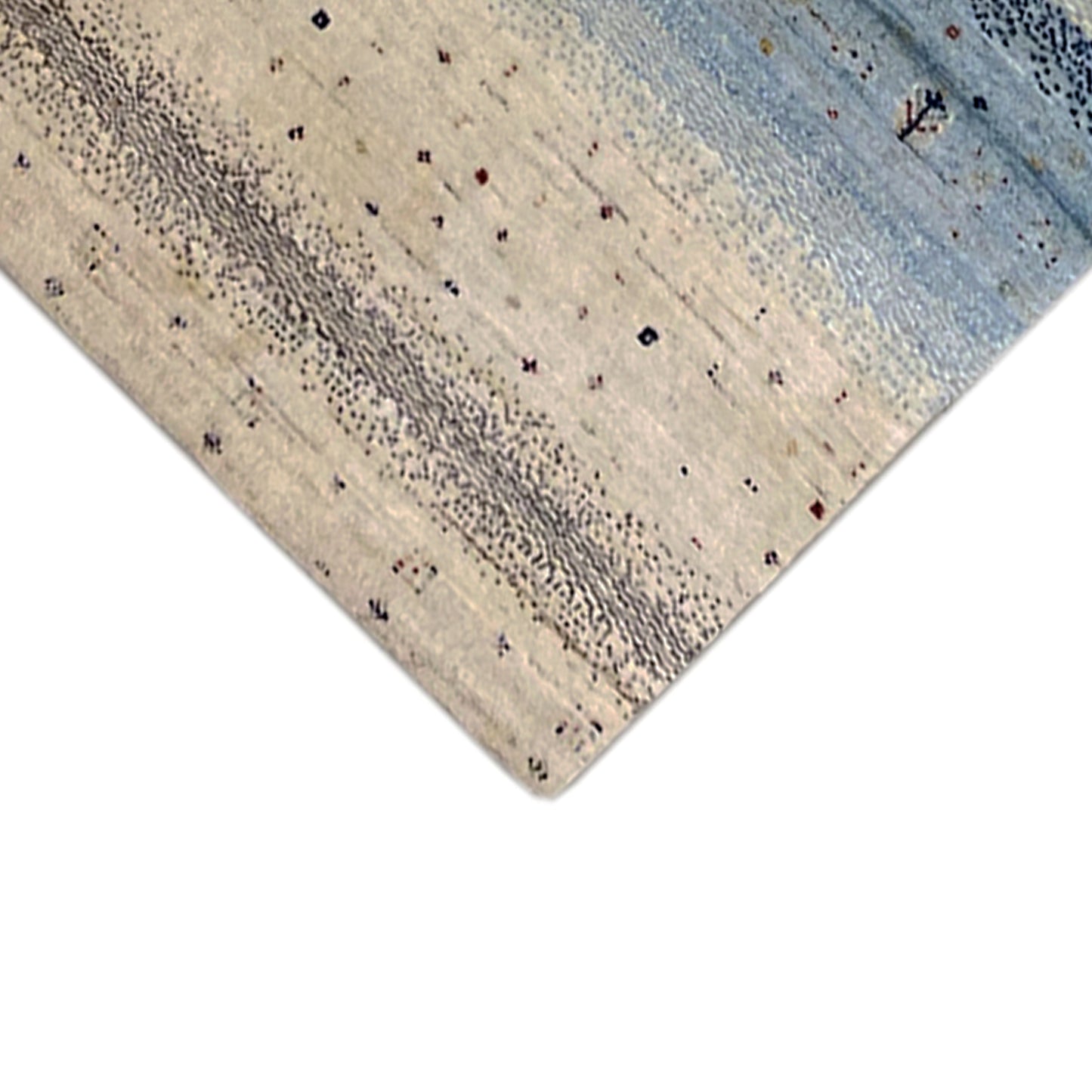 Blauer Gabbeh Teppich Läufer 297x82 cm - German Carpet Shop