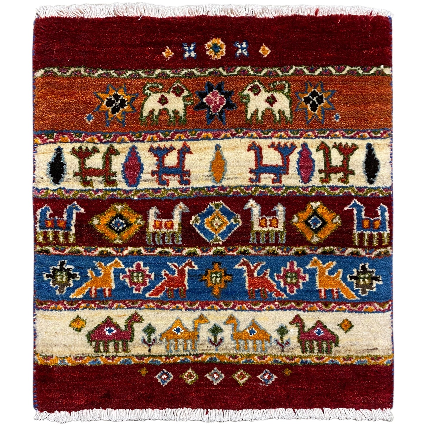 Gabbeh Lori Teppich 61x57cm - German Carpet Shop