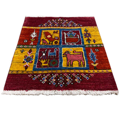 Gabbeh Teppich Lori 58x54 cm - German Carpet Shop
