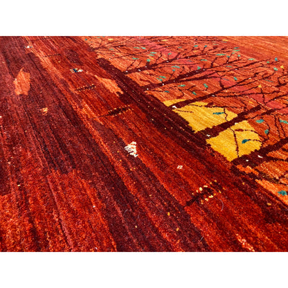 Gabbeh Teppich Luri Rot, 200x200 cm - German Carpet Shop