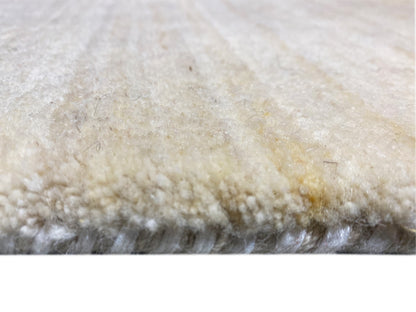 Gabbeh-Teppich Flor-Ansicht mit dichter, leicht flauschiger Textur in Naturtönen