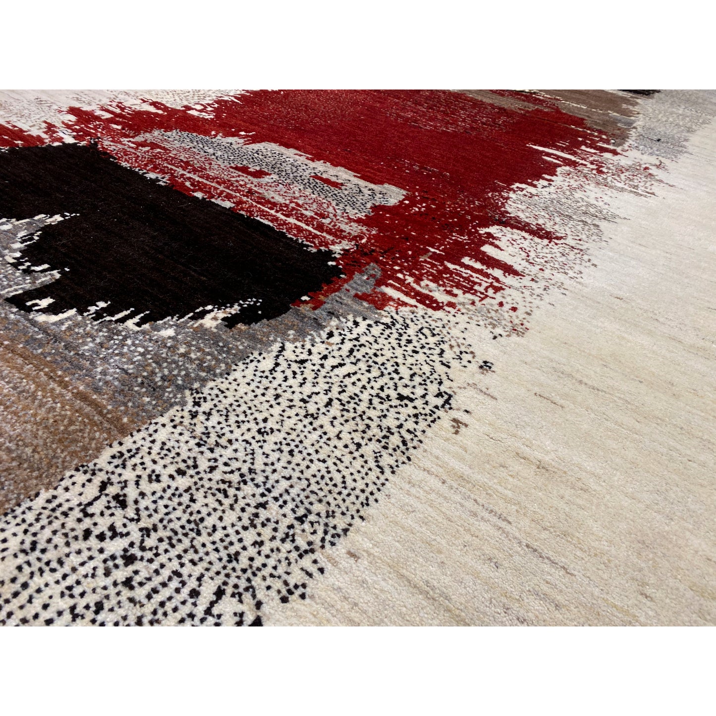 Gabbeh Exklusiver Teppich Rot 298x248 cm - German Carpet Shop