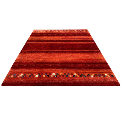 Gabbeh Exklusiver Teppich, Rot, 300x248 cm - German Carpet Shop