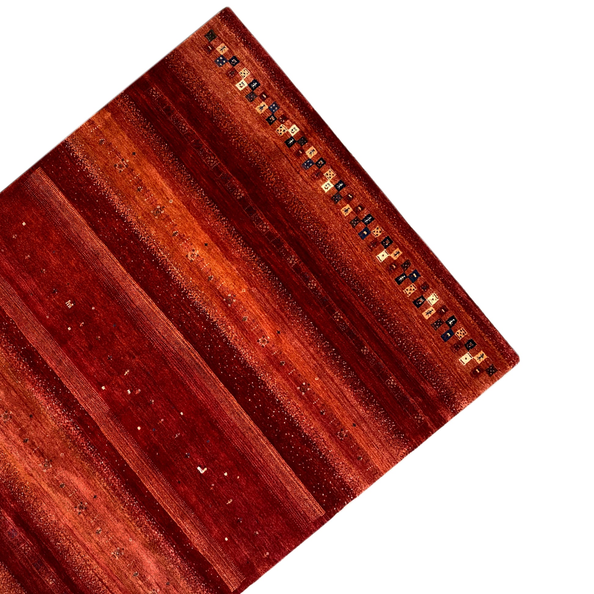 Gabbeh Exklusiver Teppich, Rot, 300x248 cm - German Carpet Shop