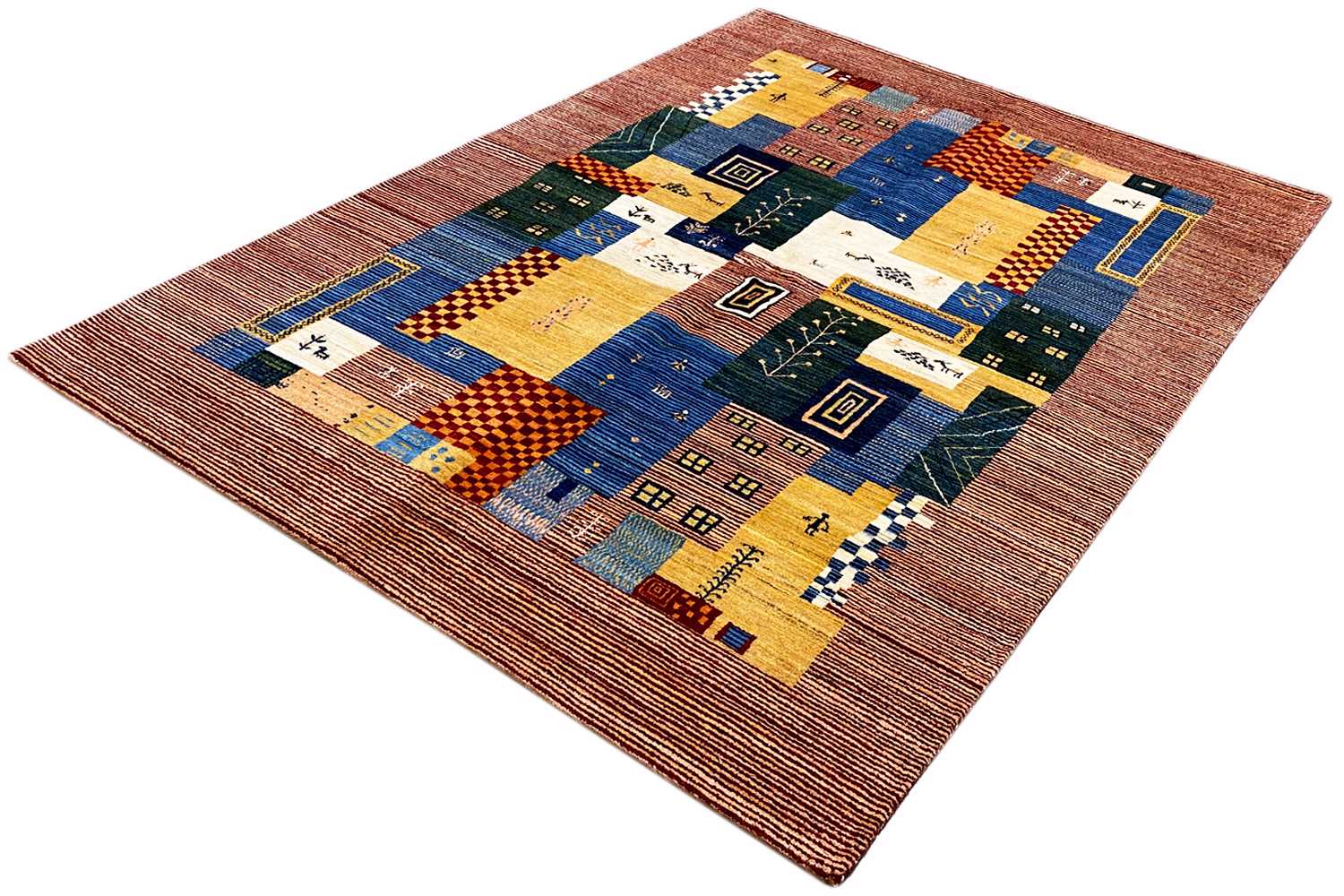Gabbeh - Lori Teppich (180x240 cm / 6x8 ft) - German Carpet Shop
