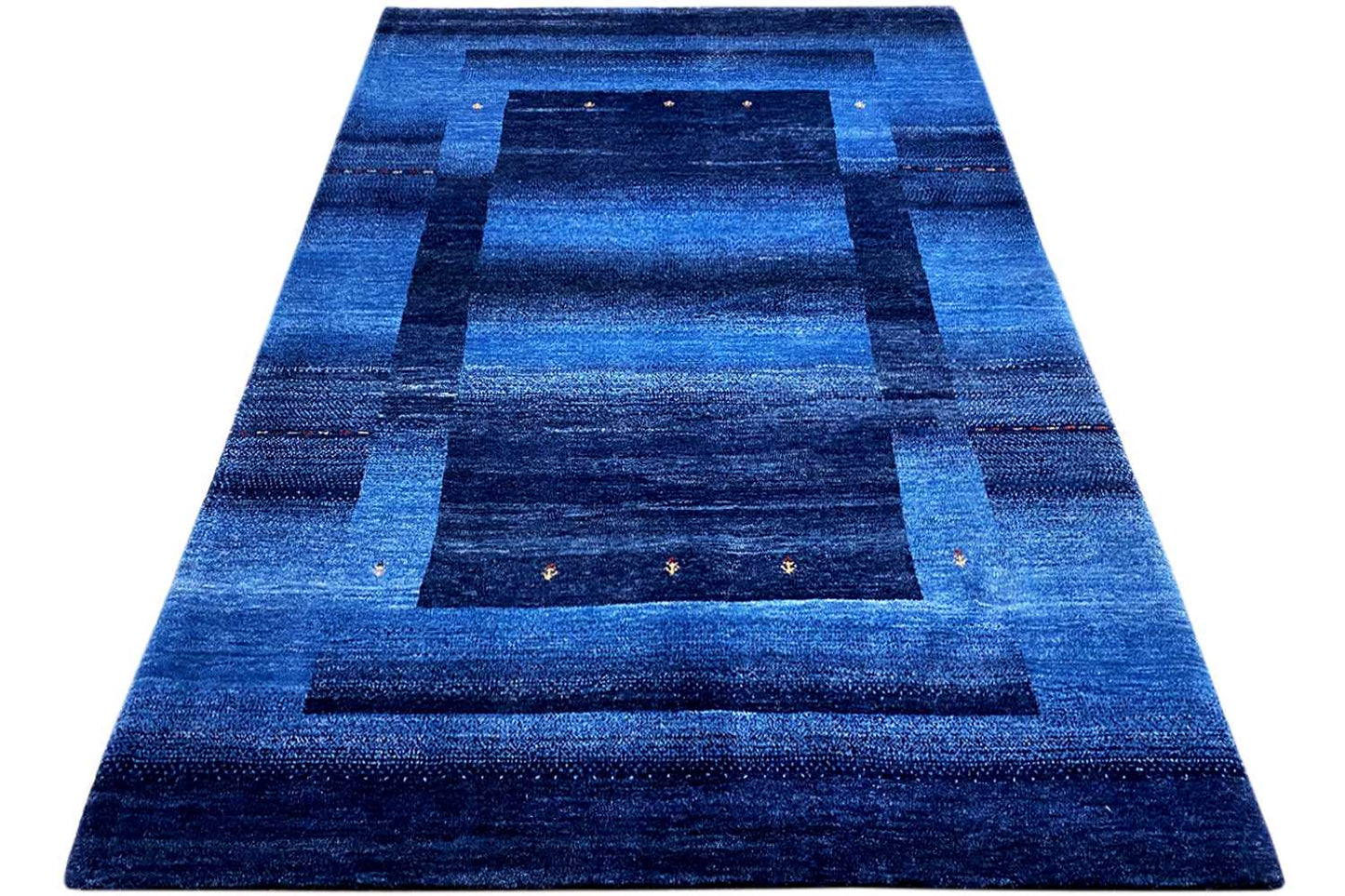 Blauer Gabbeh Teppich 170x240cm - German Carpet Shop