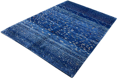 Blauer Gabbeh Teppich 170x240cm - German Carpet Shop