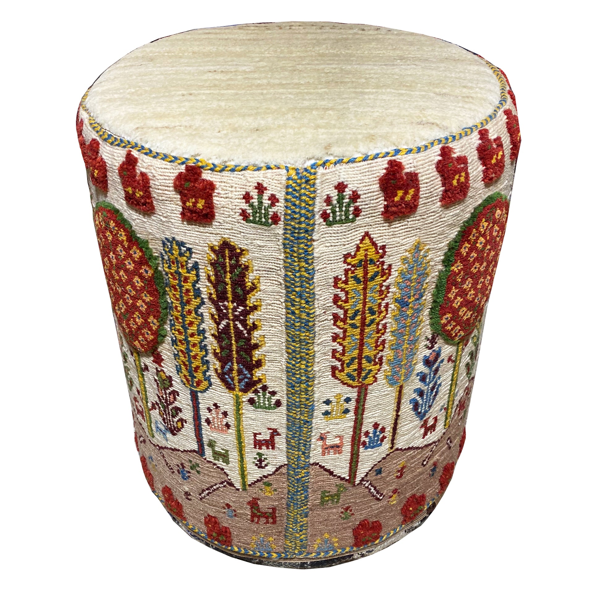 Bunter Soumakh Hocker 116x43x38 cm - German Carpet Shop