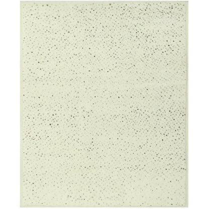 Teppich 300x250 cm in hellem Creme mit kleinen dunklen Punkten, rechteckig