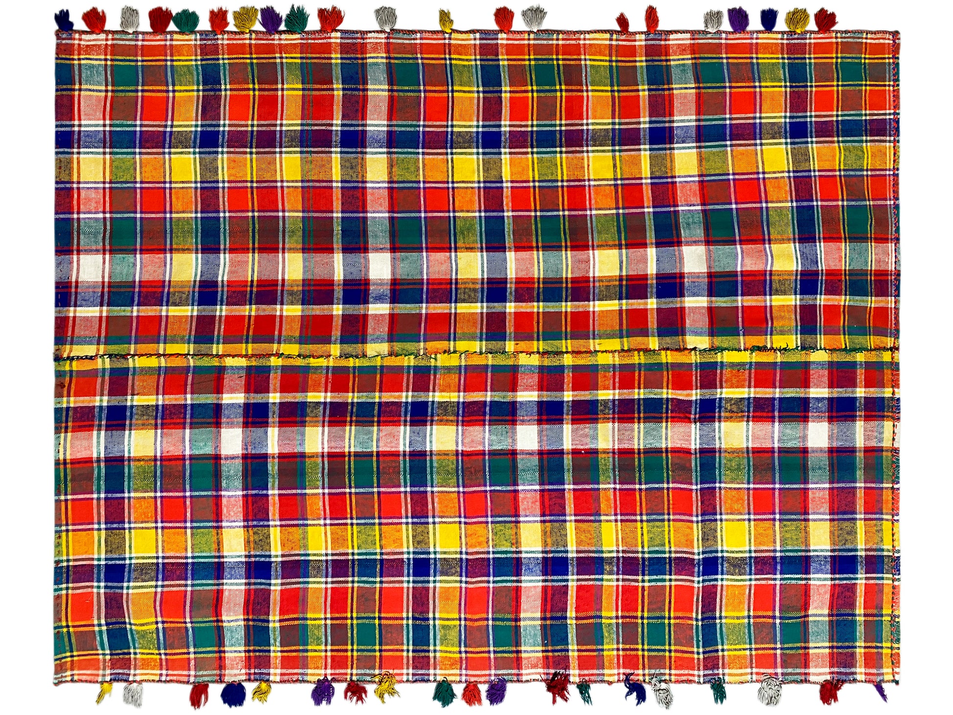 Salon Jajim Teppich bunt mit lebendigem Karo-Design