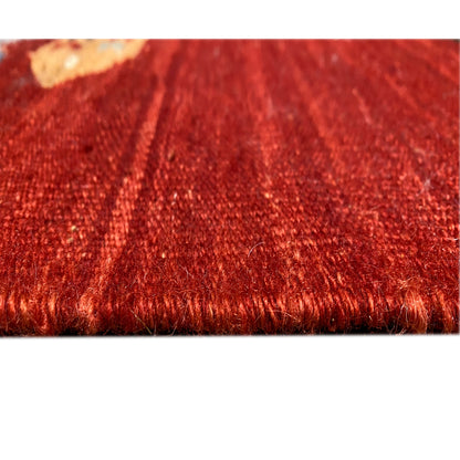 Roter Kelim Qashqai Teppich 191x153 cm - German Carpet Shop