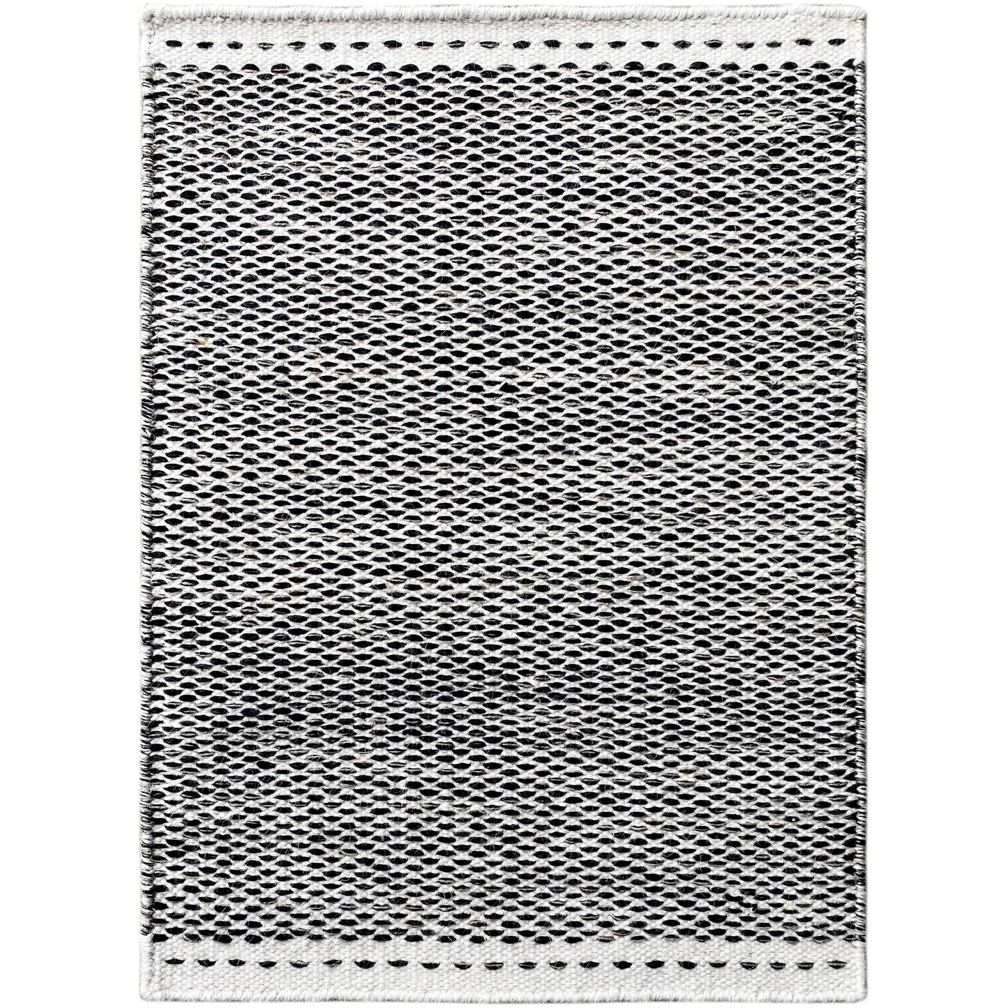 Kelim Teppich Schwarz - 60x90 cm
