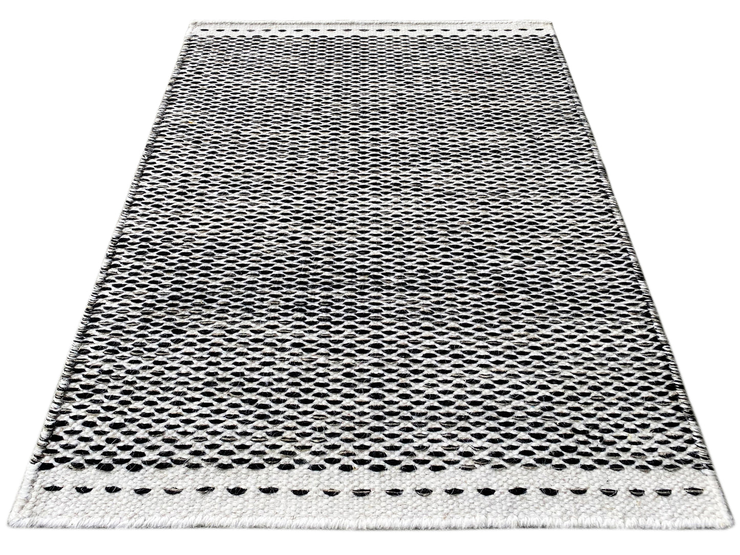 Kelim Teppich Schwarz - 60x90 cm