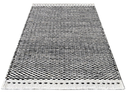 Kelim Teppich Schwarz - 60x90 cm