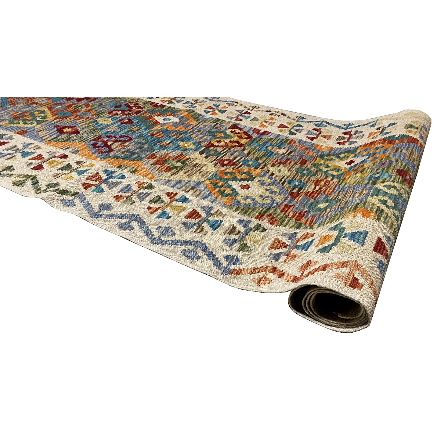 Corridore Kelim Afghan 386x87cm