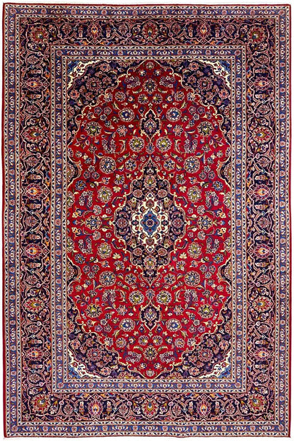 Keshan - Rot (307x206 cm) - German Carpet Shop