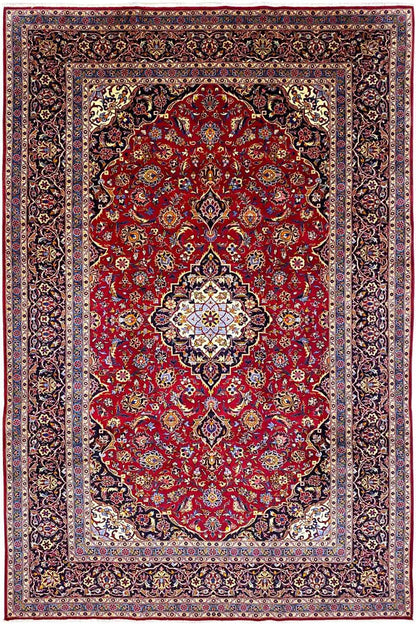 Keshan - Rot (361x248 cm) - German Carpet Shop