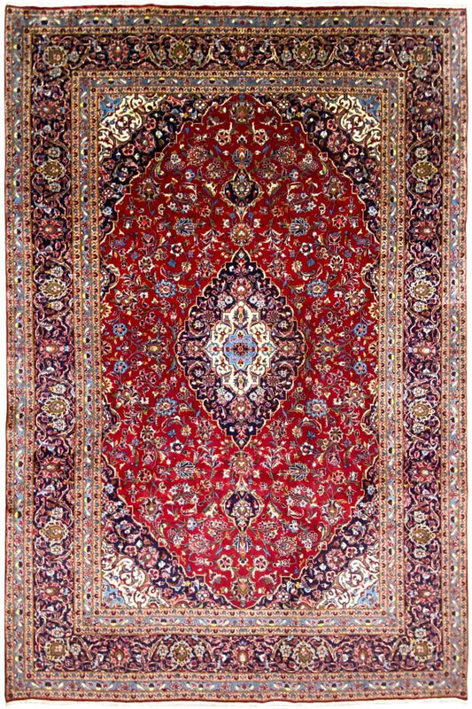 Keshan - Rot (361x250 cm) - German Carpet Shop