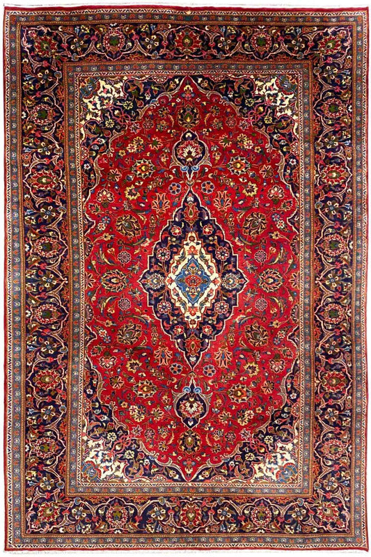 Keshan - Rot (325x197 cm) - German Carpet Shop