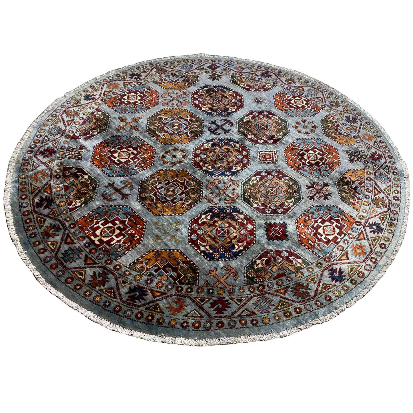 Runder Khorjin Teppich, 180x176 cm - German Carpet Shop