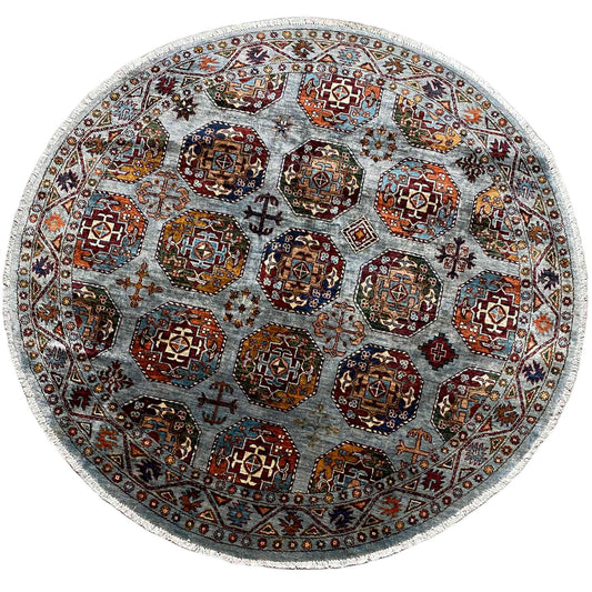 Runder Khorjin Teppich, 180x176 cm - German Carpet Shop