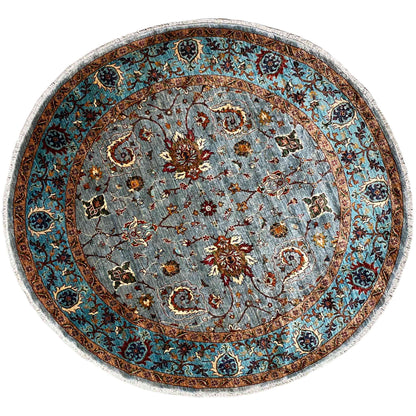 Runder Khorjin-Wollteppich, 207x205 cm - German Carpet Shop