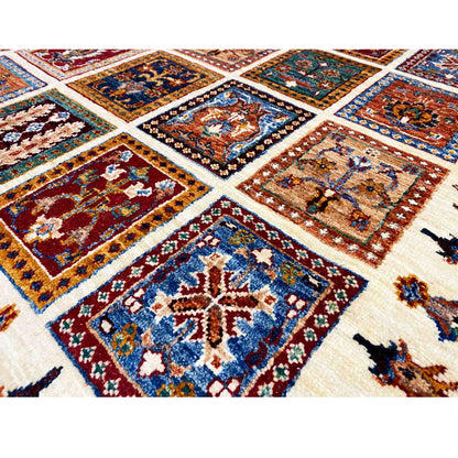 Khorjin Wollteppich, Elfenbein & Mehrfarbig, 160x105 cm - German Carpet Shop