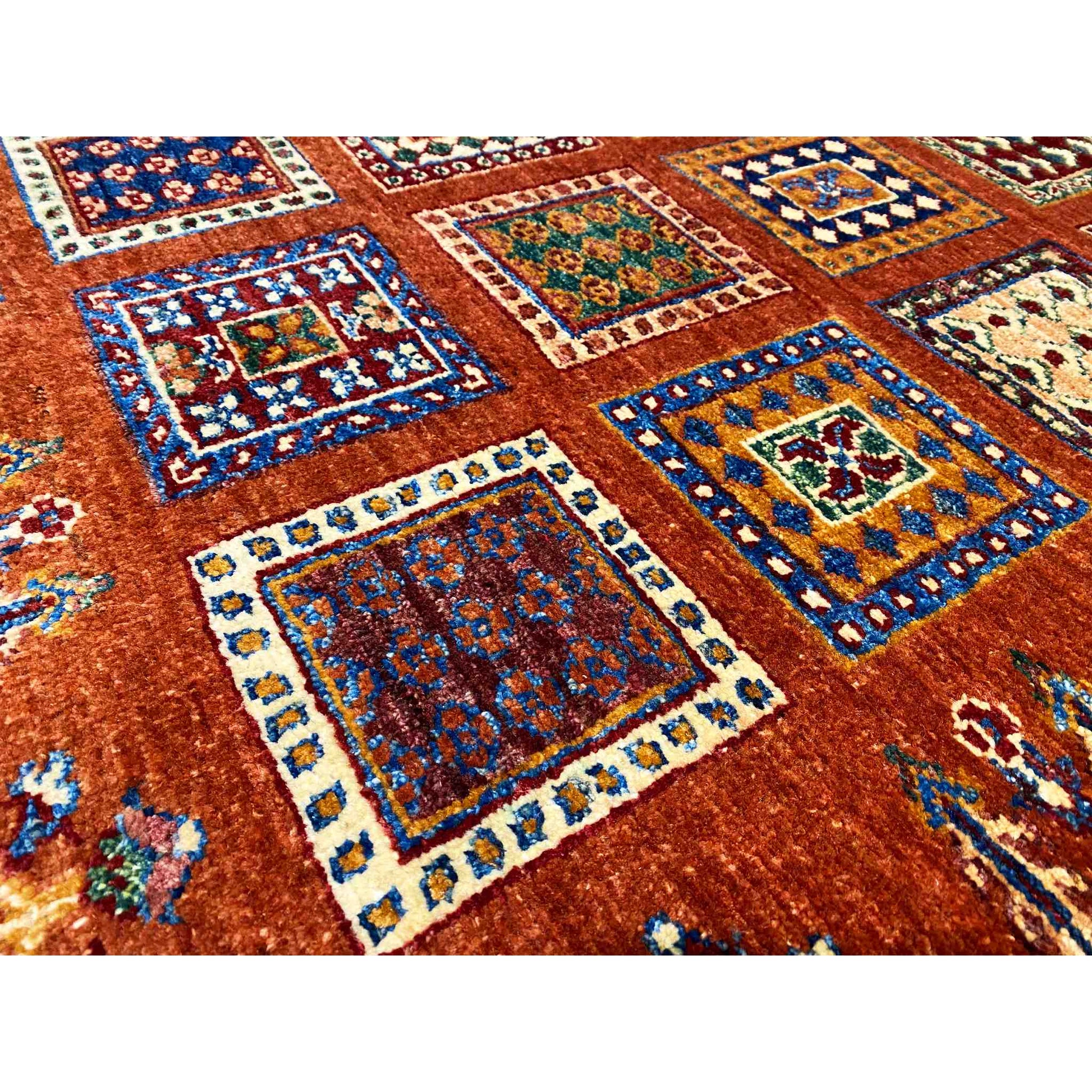 Khorjin Wollteppich, Ziegelrot, 163x108 cm - German Carpet Shop