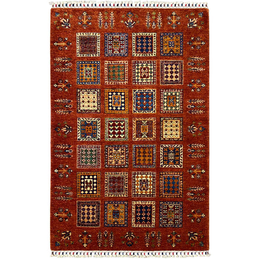 Khorjin Wollteppich, Ziegelrot, 163x108 cm - German Carpet Shop