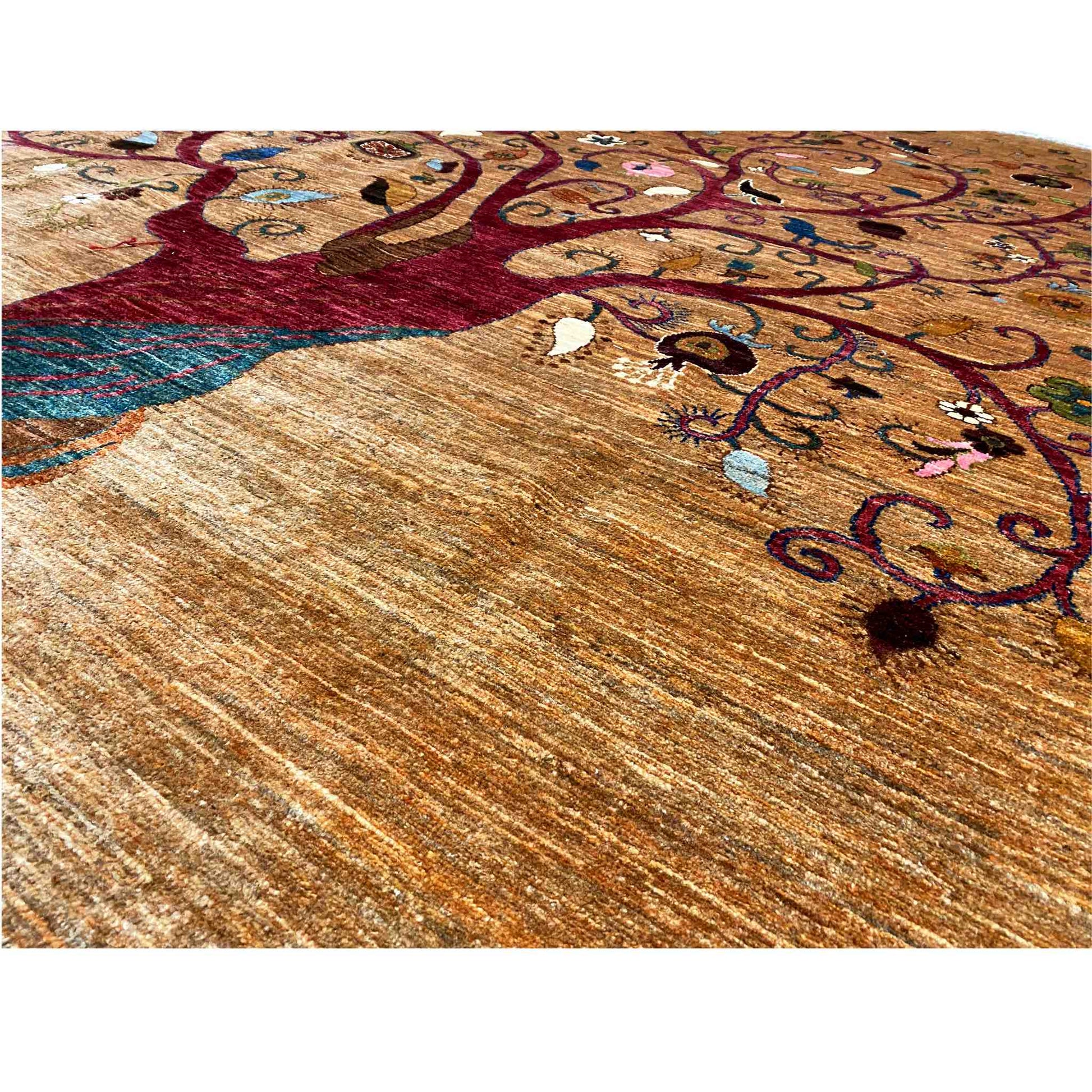 Afghan Khorjin Teppich – Braun, 299x210 cm - German Carpet Shop