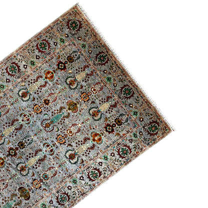 Afghan Khorjin Teppich – Grau, 348x254 cm - German Carpet Shop